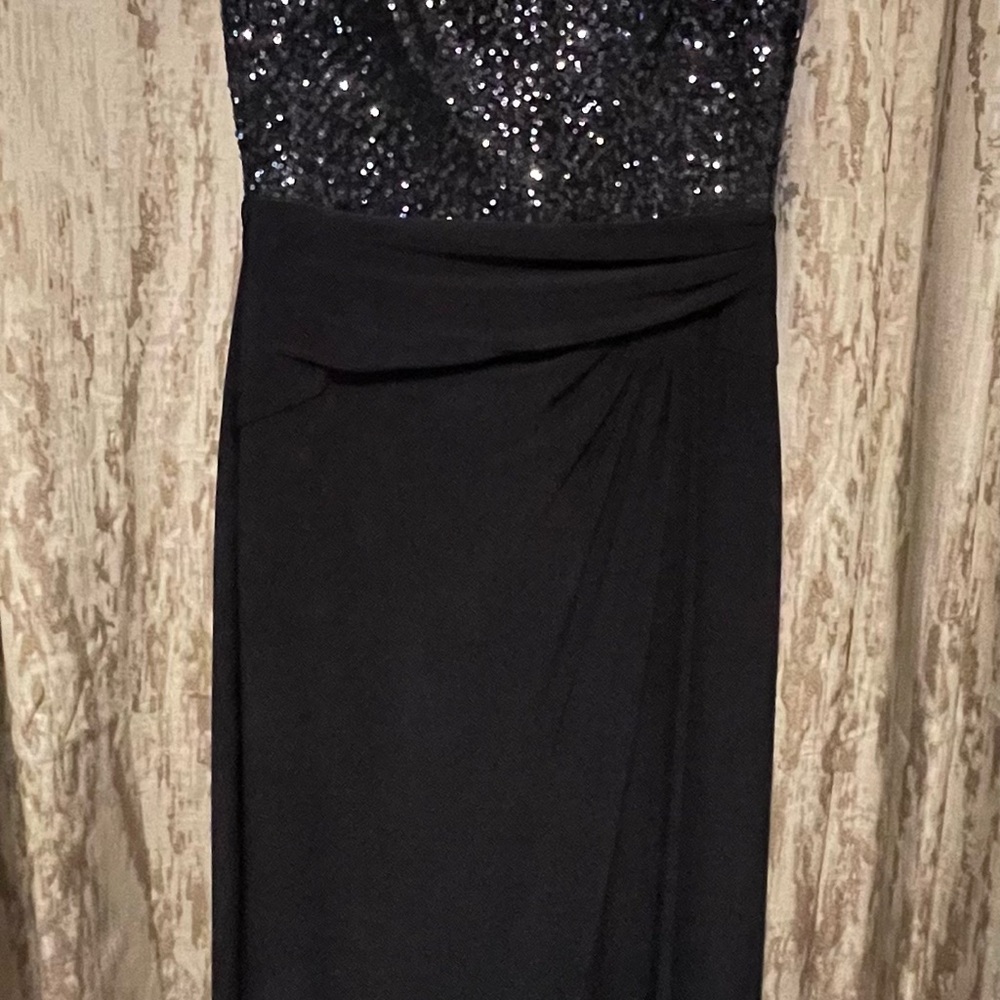 Lauren Ralph Lauren Navy Sleeveless Gown